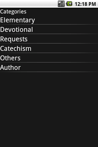 Mobile Prayerbook Android Reference