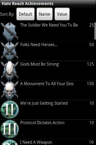 Halo Reach Achievements Android Reference