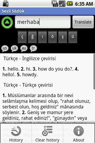 Sesli Sözlük Android Reference