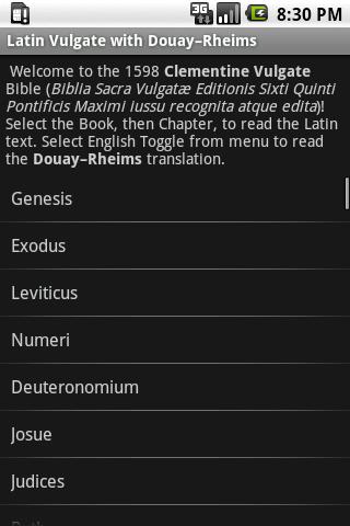 Bible: Latin Vulgate + DRC Android Reference