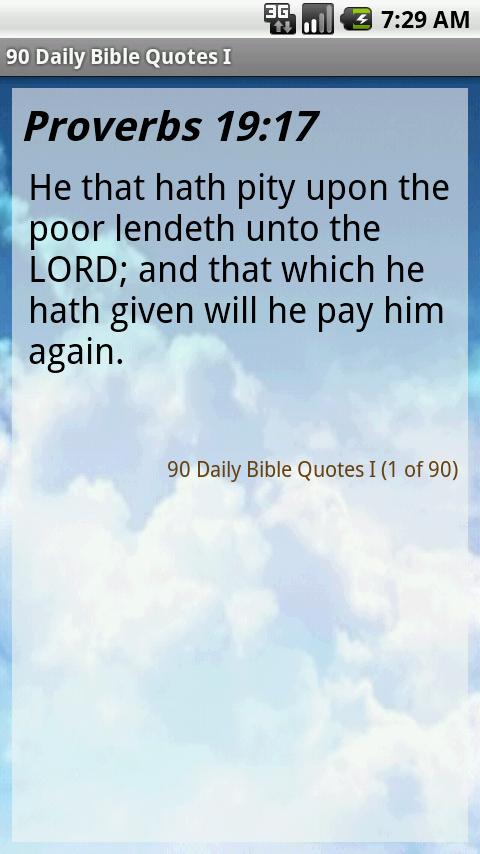90 Daily Bible Quotes I Android Reference