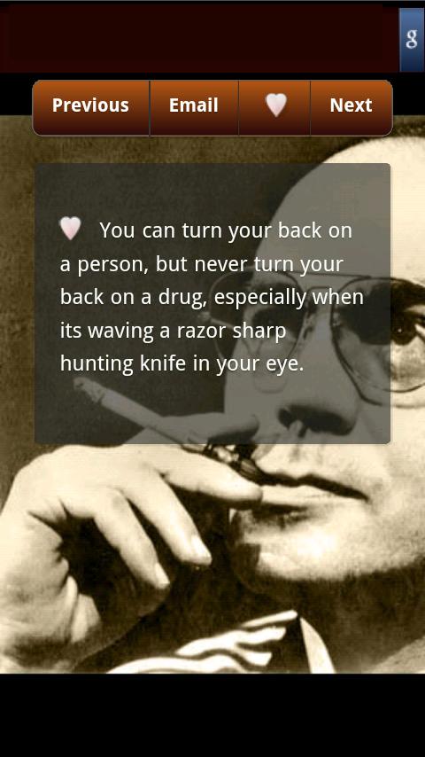Hunter S. Thompson Quotes Android Reference