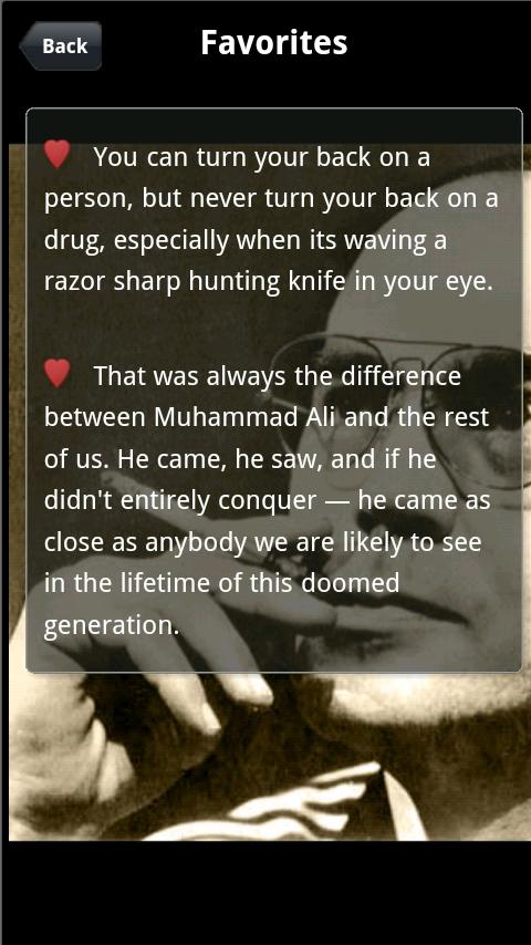 Hunter S. Thompson Quotes Android Reference