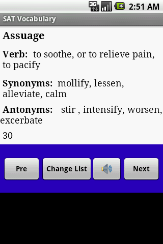 SAT GRE Vocabulary for Android