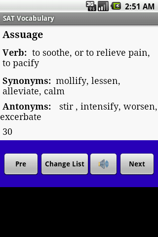SAT GRE Vocabulary for Android Android Reference