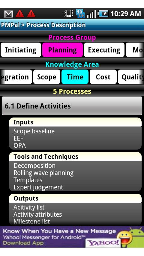 PMPal for PMP Exam Android Reference