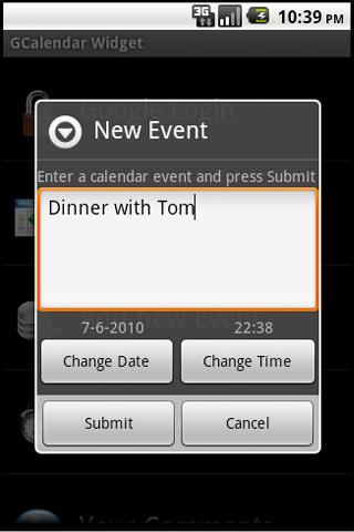 GCalendar Widget Android Productivity
