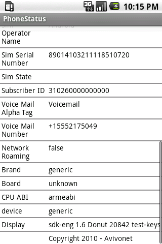 Phone Status Android Productivity