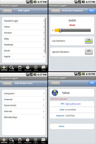 Password Juggler Android Productivity
