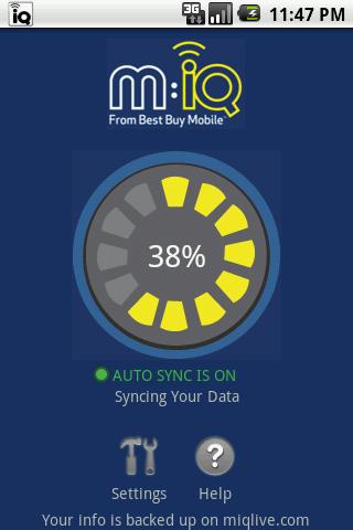 mIQ  Backup, Sync, Restore