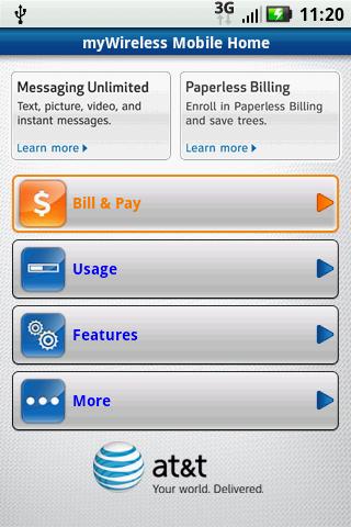 AT&T myWireless Mobile Android Productivity