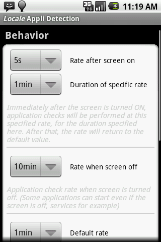 Locale Plug-in Appli Detection Android Productivity