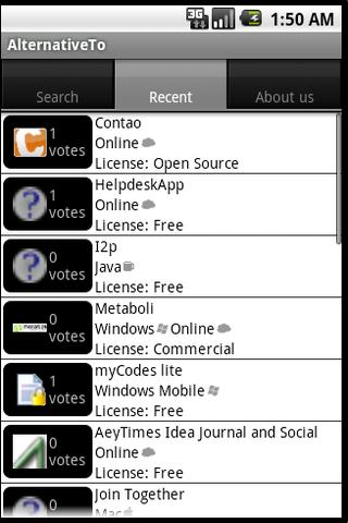 AlternativeTo Android Client Android Productivity