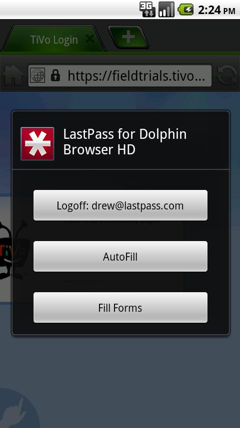 LastPass for Dolphin HD *Prem. Android Productivity