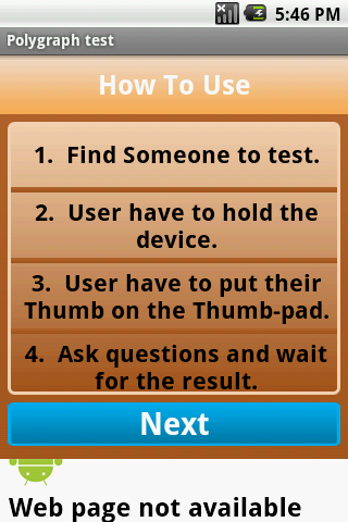 Polygraph Test Android Productivity