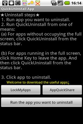 Quick Uninstall app/remove app Android Tools