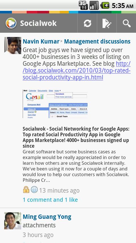 Socialwok Android Productivity