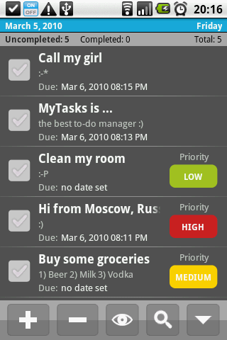 MyTasks Android Productivity