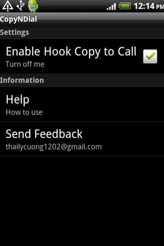 CopyNDial Android Productivity