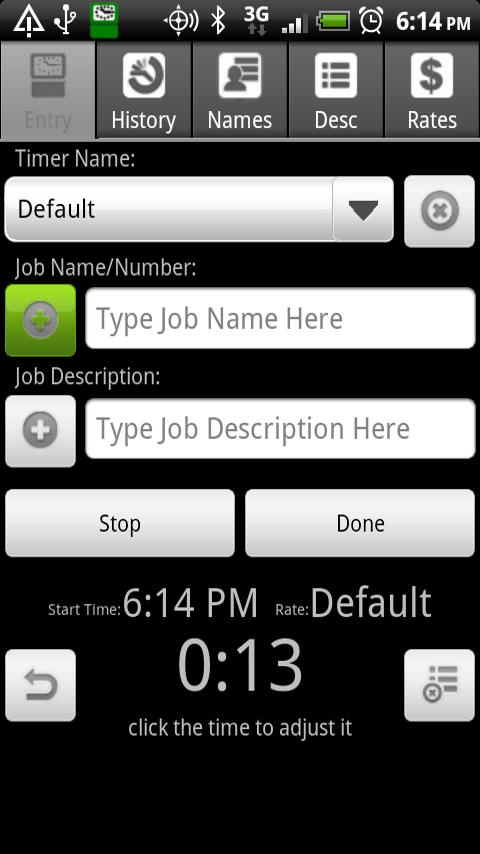 Android Time Card Android Productivity