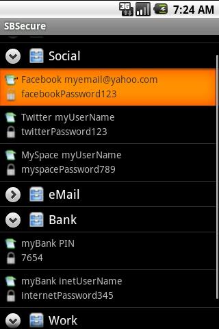 SBSecure Lite Password Manager