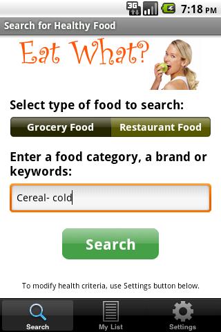 Eat What? weight loss diet Android Health
