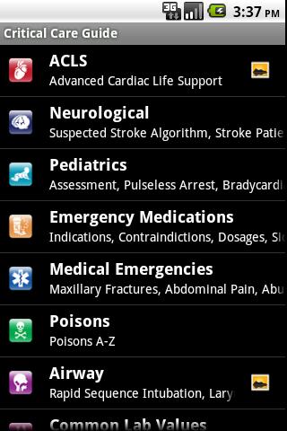 Emergency & Critical Care Android Health