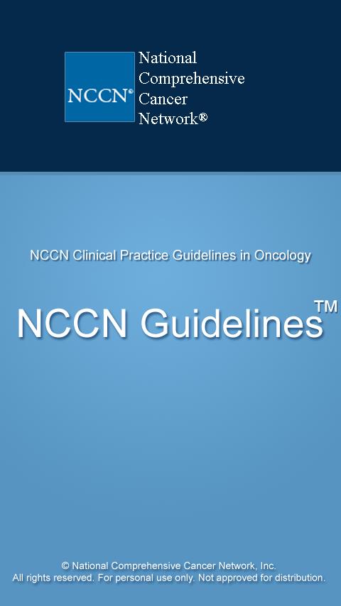 NCCN Guidelines™ Android Health