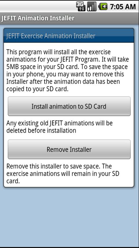 JEFIT Exercise Animation Android Health