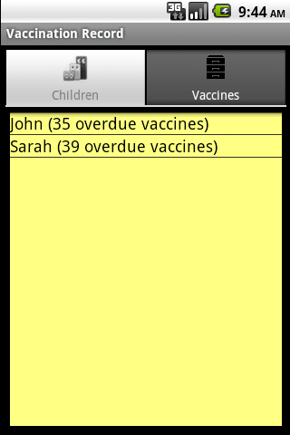 Vaccination Record Android Health