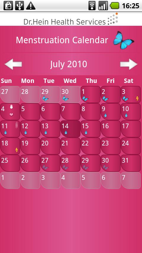 Menstruation Calendar Android Health