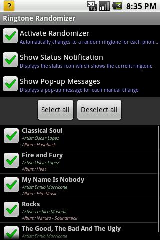 Ringtone Randomizer Android Multimedia