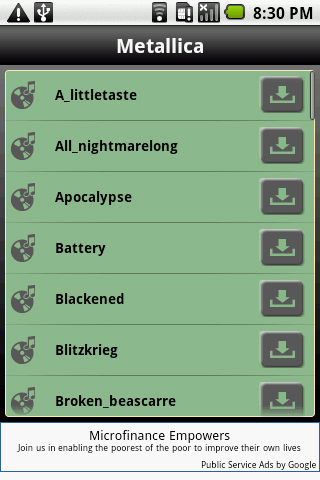 MetallicaRingTone Android Multimedia