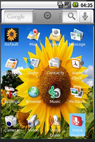 Sunflower Theme Android Multimedia