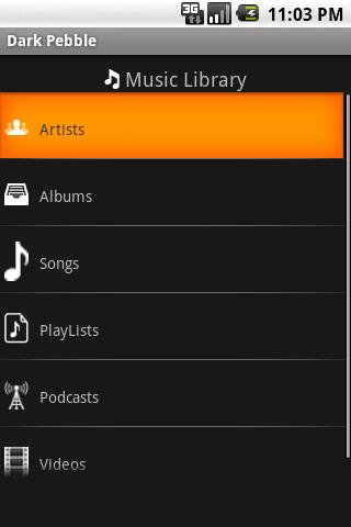 Dark Pebble Android Multimedia