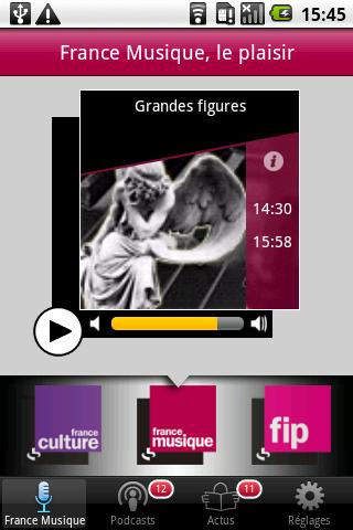 FRANCE MUSIQUE Android Multimedia