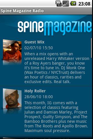 Spine Magazine Radio Android Multimedia