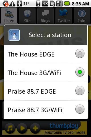 Praise 88.7 Christian Music Android Multimedia