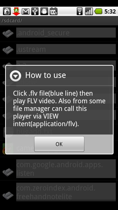 FLV Player (alpha version) Android Multimedia