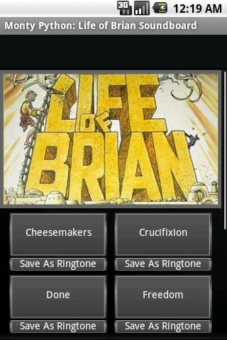 Monty Python: Life of Brian Android Multimedia