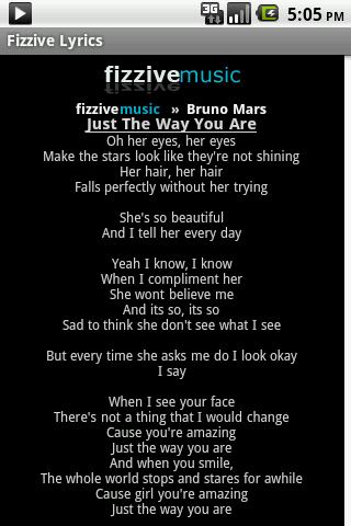 Fizzive Lyrics Android Multimedia