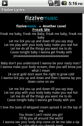 Fizzive Lyrics Android Multimedia