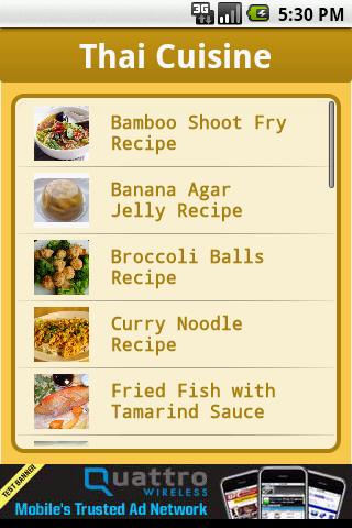 Recipes : Thai Cuisine Android Social