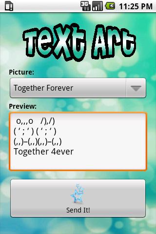 Text Art Android Social