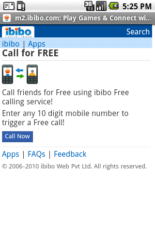 ibibo Call For Free