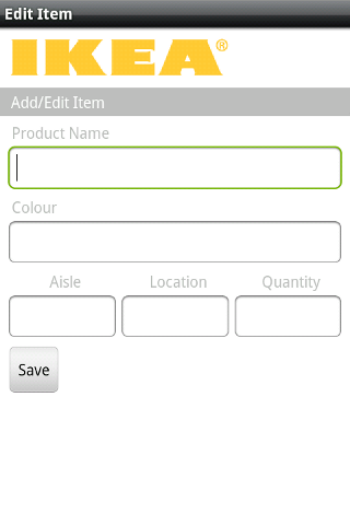 IKEA Shopping List Android Shopping