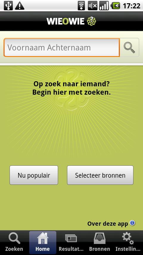 Wieowie – personenzoekmachine Android Social