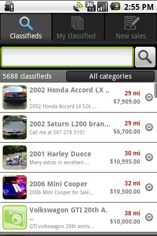 Nearby Classifieds Android Shopping
