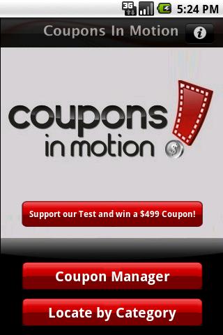 Coupons in Motion N.C.B. Android Shopping