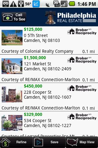 Philadelphia Real Estate Android Shopping